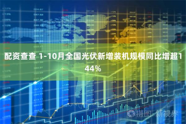 配资查查 1-10月全国光伏新增装机规模同比增超144%